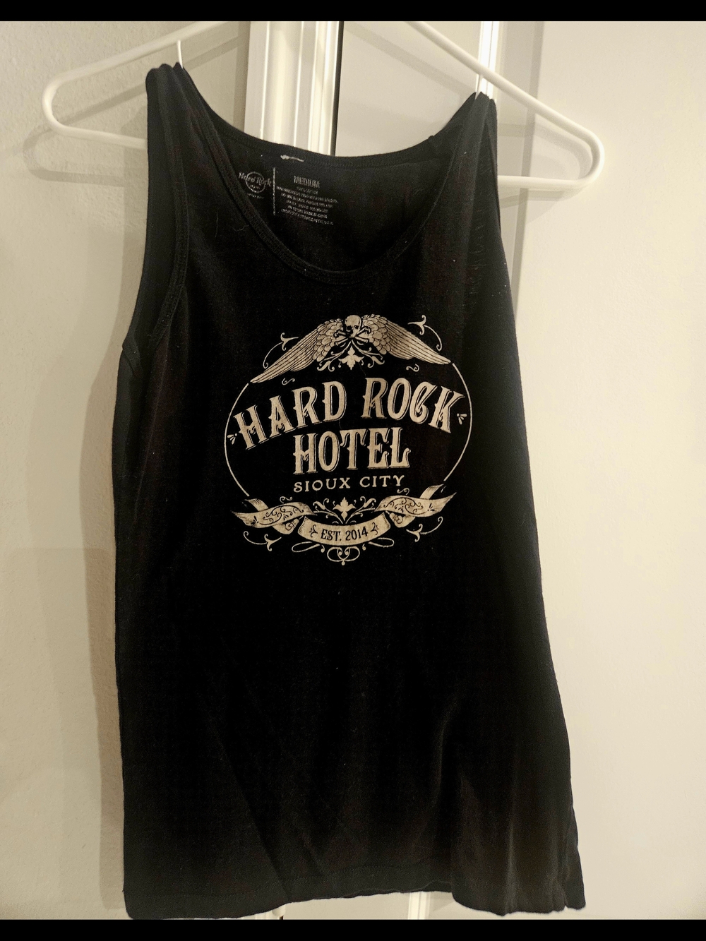 Hard Rock Hotel Sioux City Black Logo Tank Top